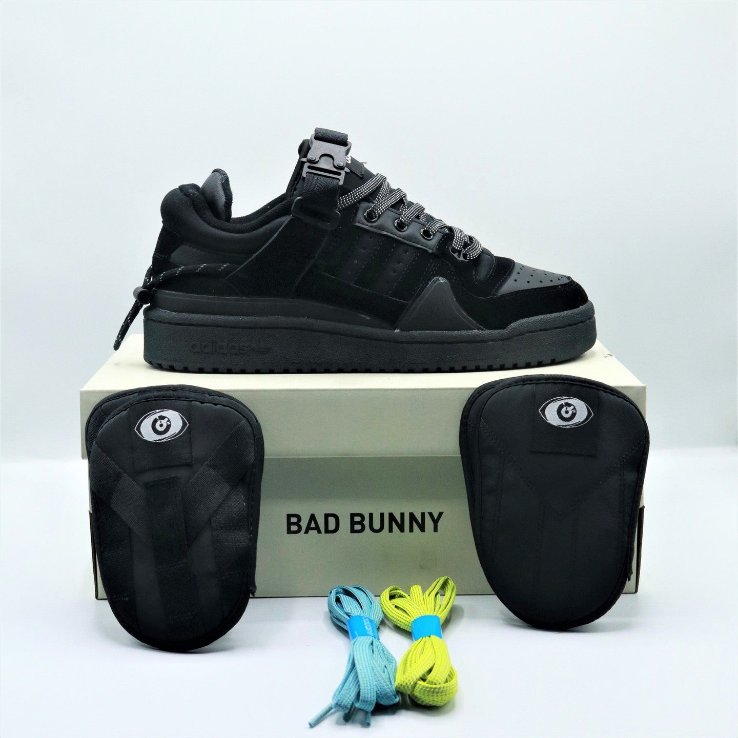Bad Bunny x Adidas Forum Buckle Low 'All Black'