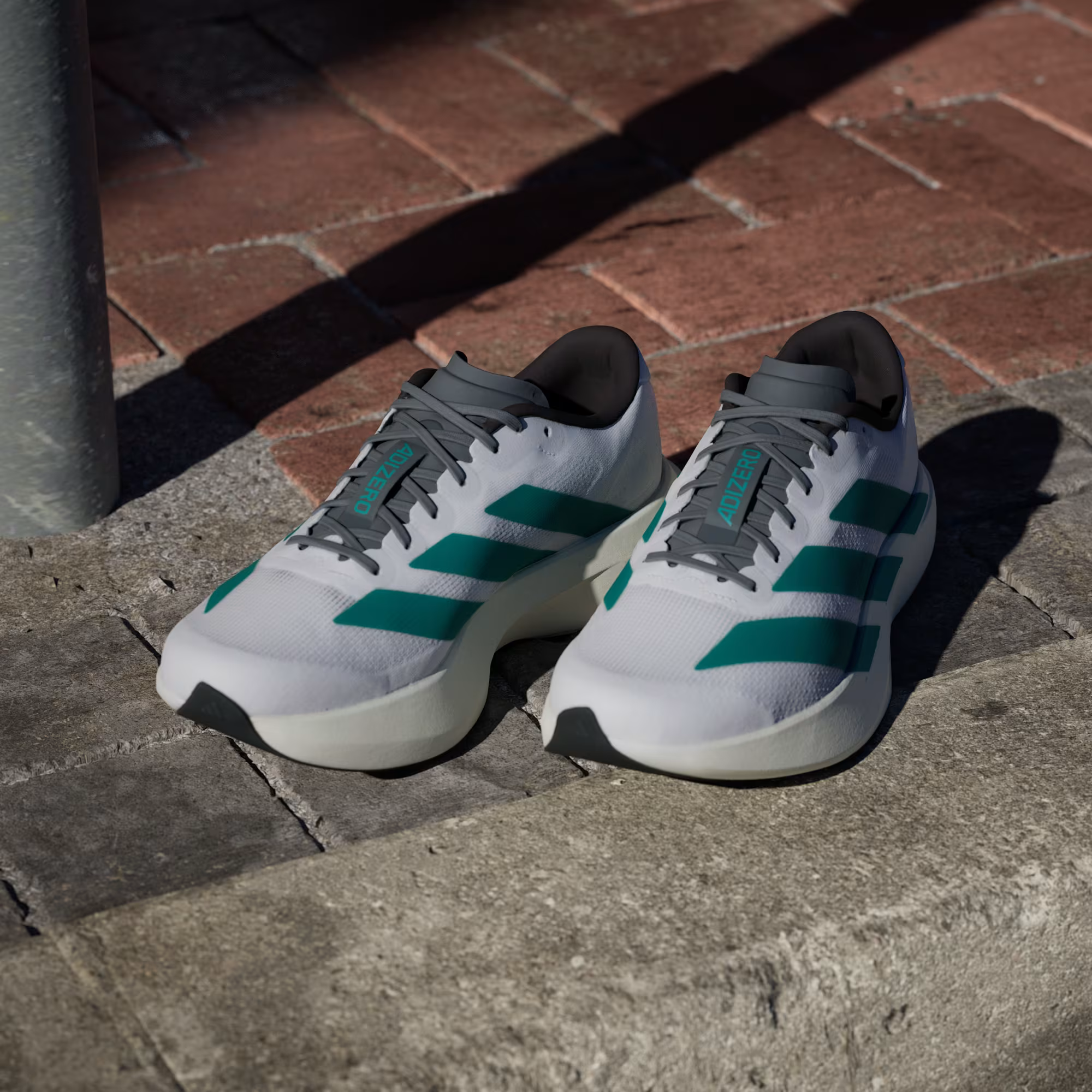 Adidas Adizero Evo SL 'Cloud White/Pure Teal/Grey Four'