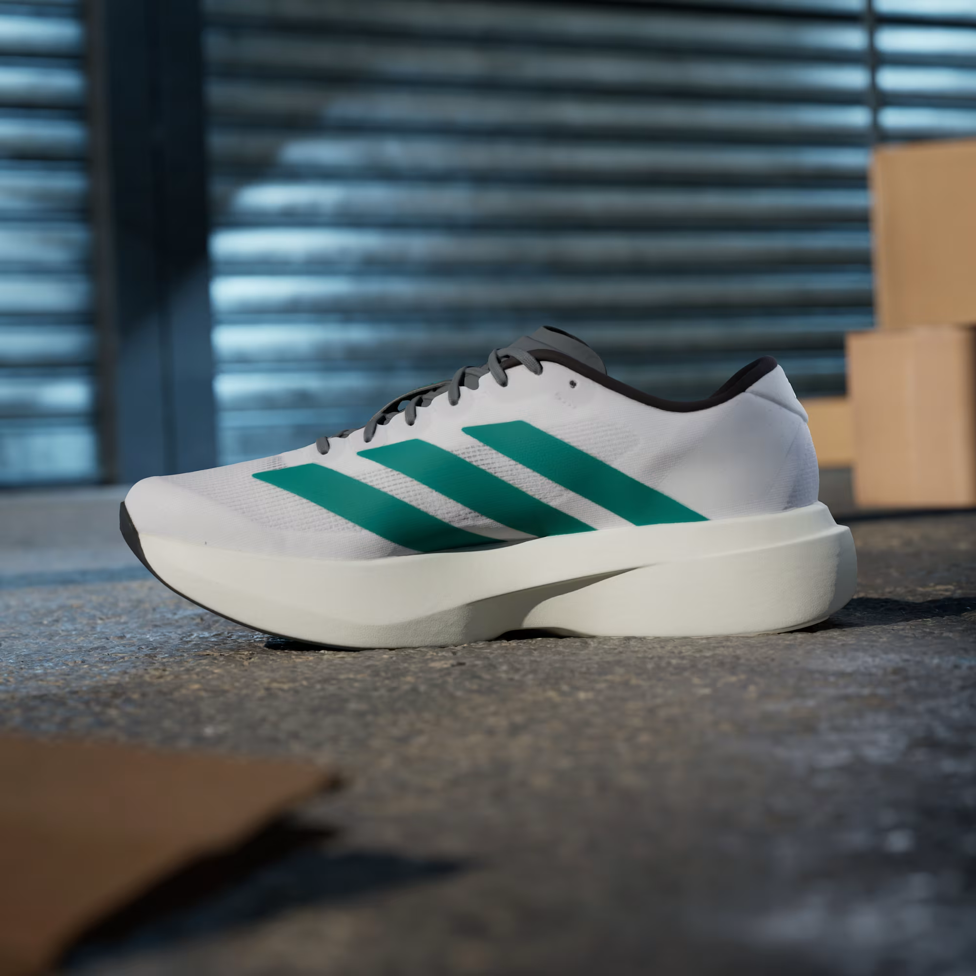 Adidas Adizero Evo SL 'Cloud White/Pure Teal/Grey Four'