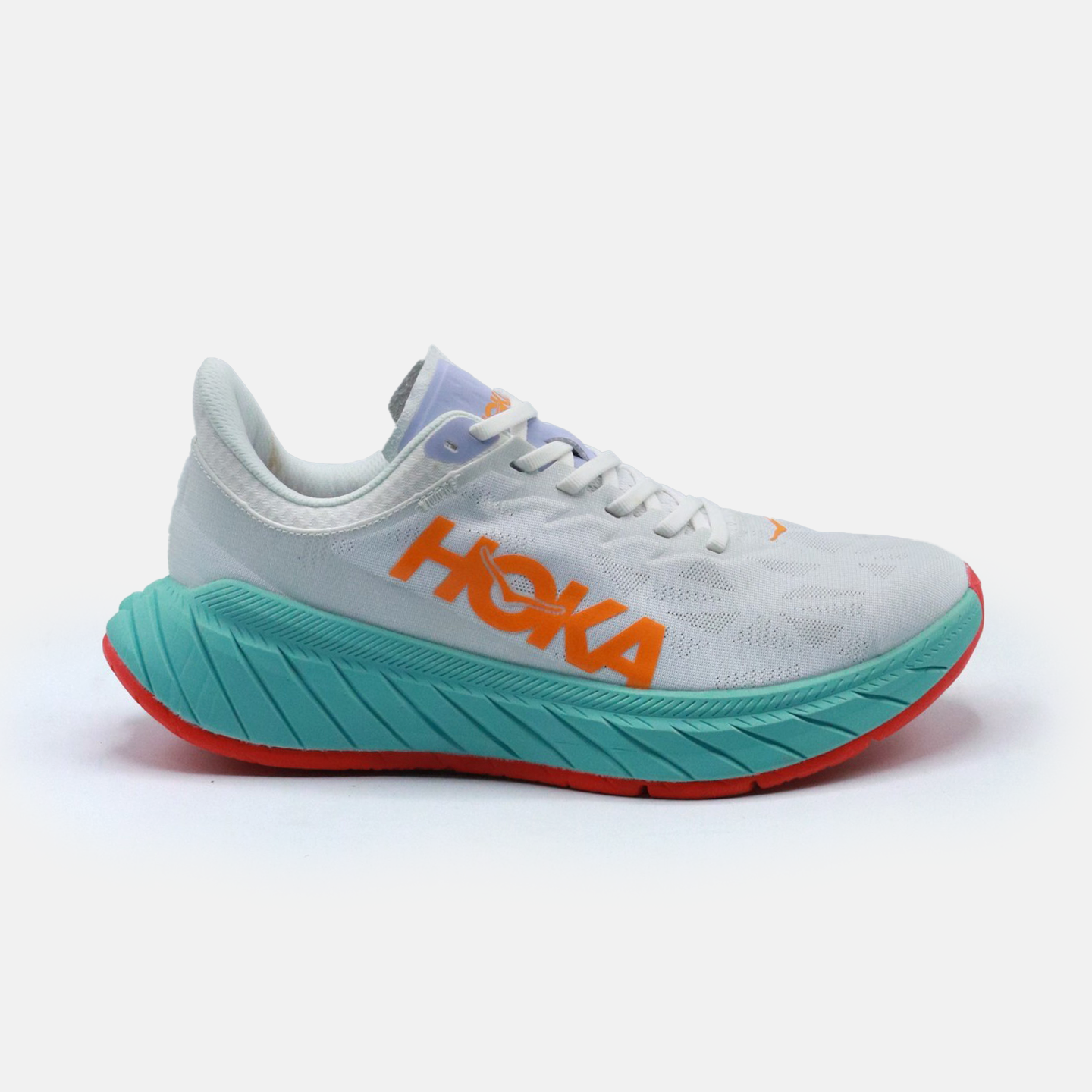 Hoka Carbon X2 'White/Blazing Orange'