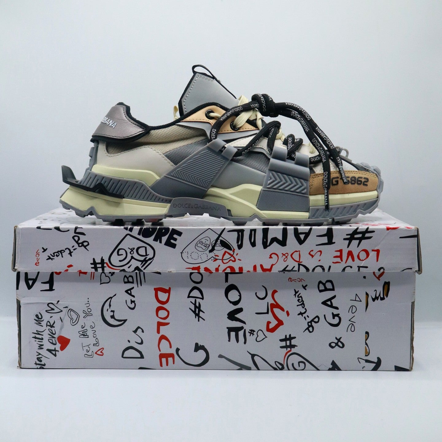 D&G Mixed Materials Space Sneaker 'Multicolor'