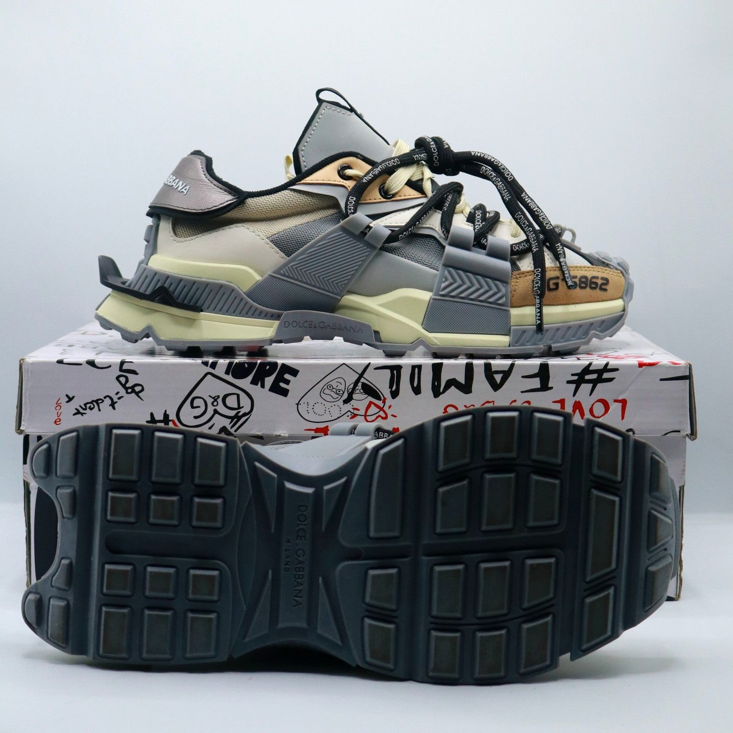 D&G Mixed Materials Space Sneaker 'Multicolor'