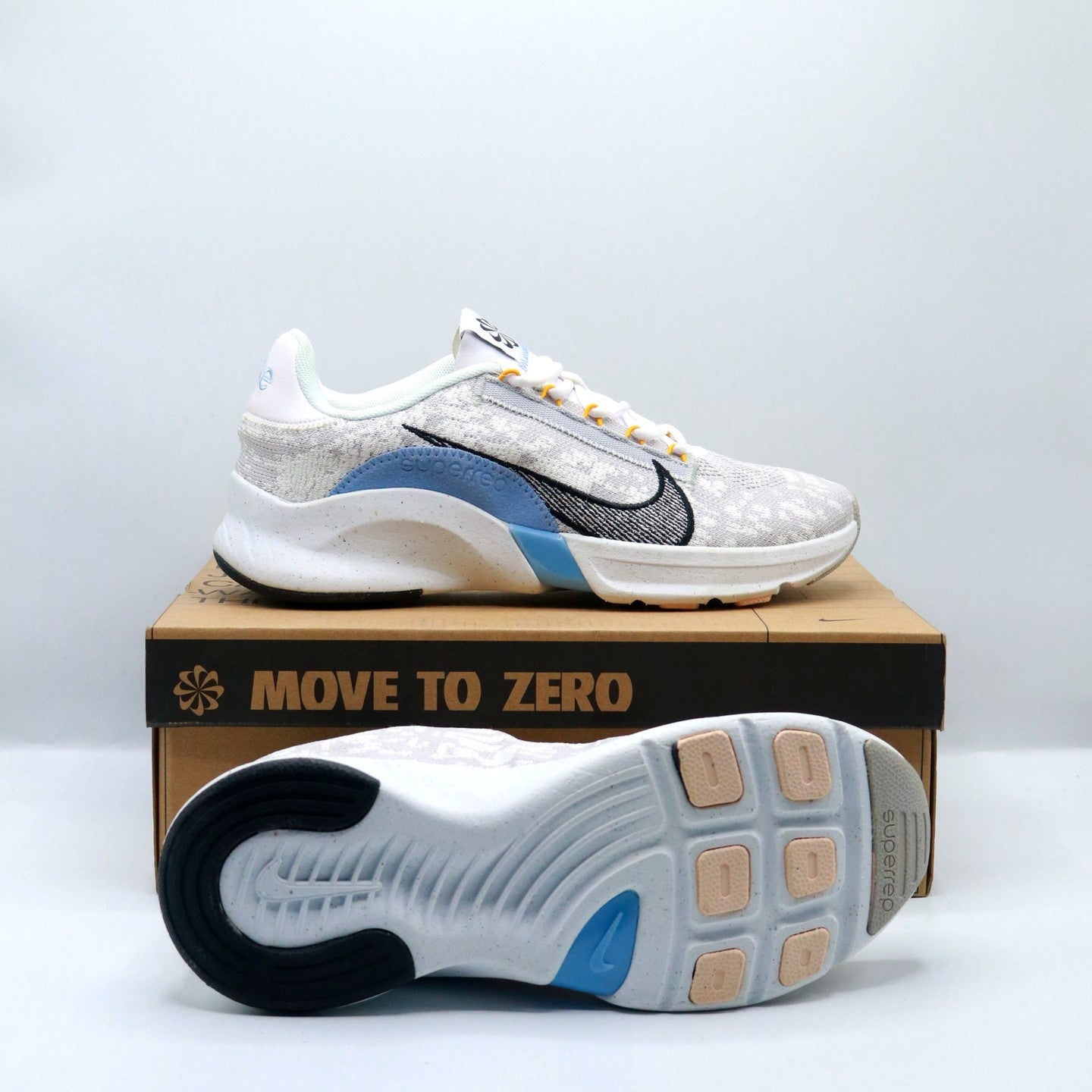 Nike SuperRep Go 3 Next Nature Flyknit 'White Ash/Blue'