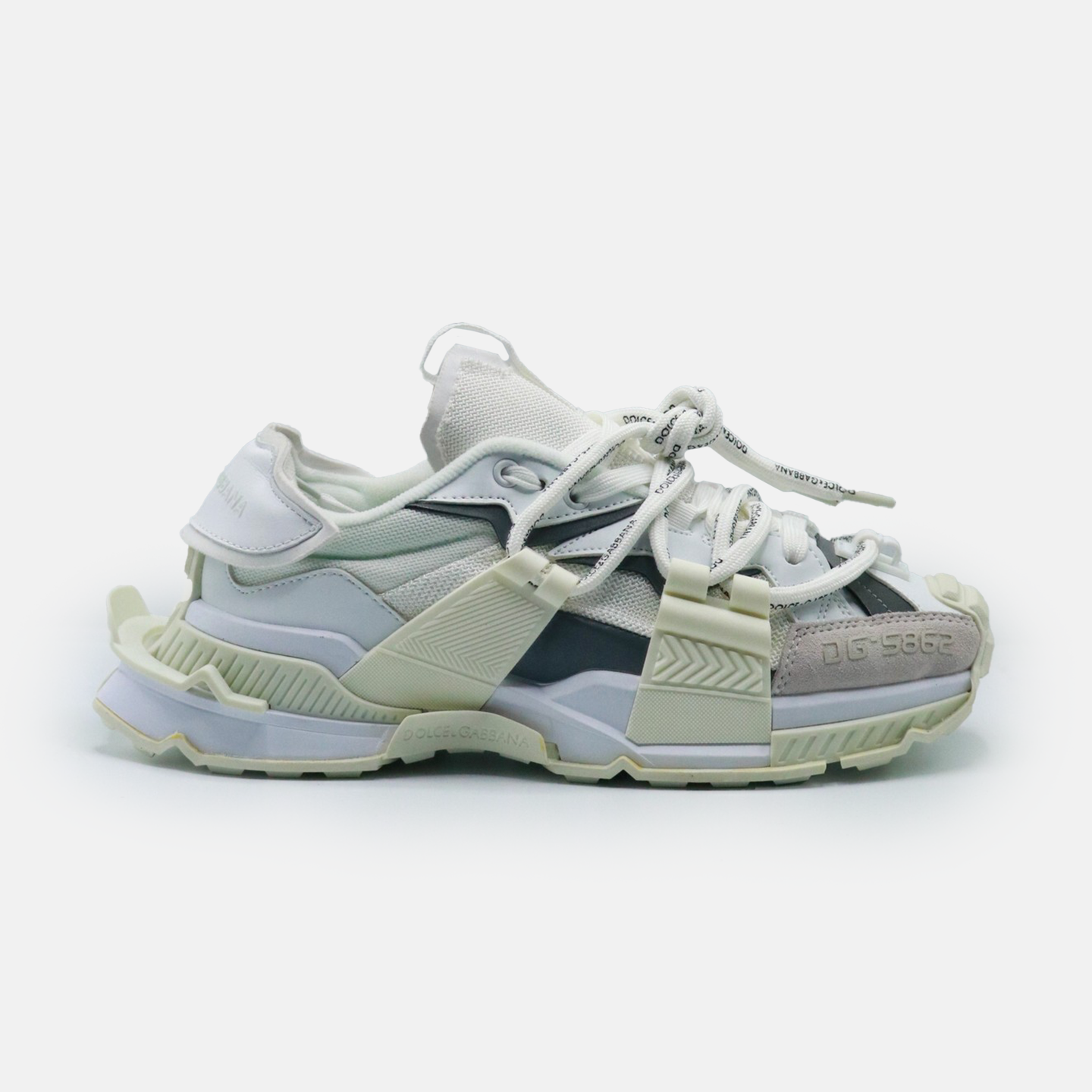 D&G Mixed Materials Space Sneaker 'White'